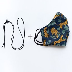 Mondmasker Duo Cheetah met elastiek en stopper voor Volwassen Mondmasker Duo Cheetah met elastiek en stopper voor Volwassen