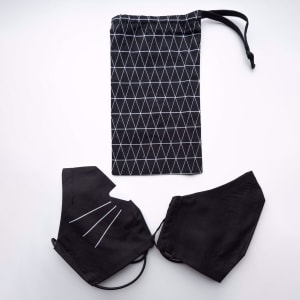 Zakje Black Rectangles + Duo Miauw en Duo Zwart Zakje Black Rectangles + Duo Miauw en Duo Zwart
