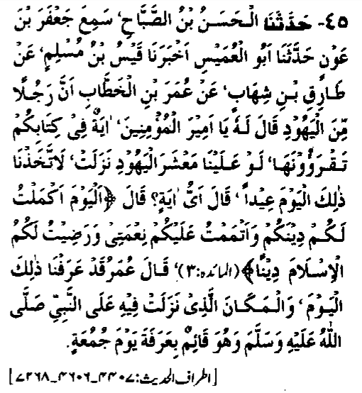 Hadith 45, Chapter 33, Sahih Bukhari