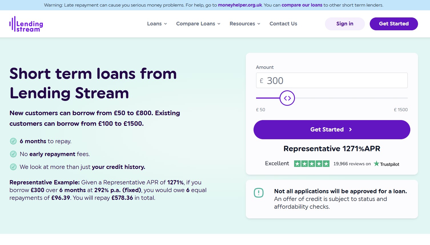 Lending Stream loans