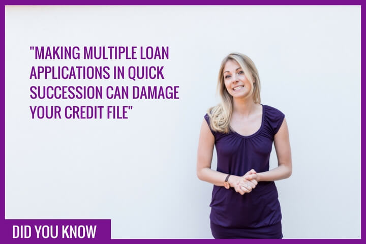 CashLady explaining how multiple loan applications can damage your credit file