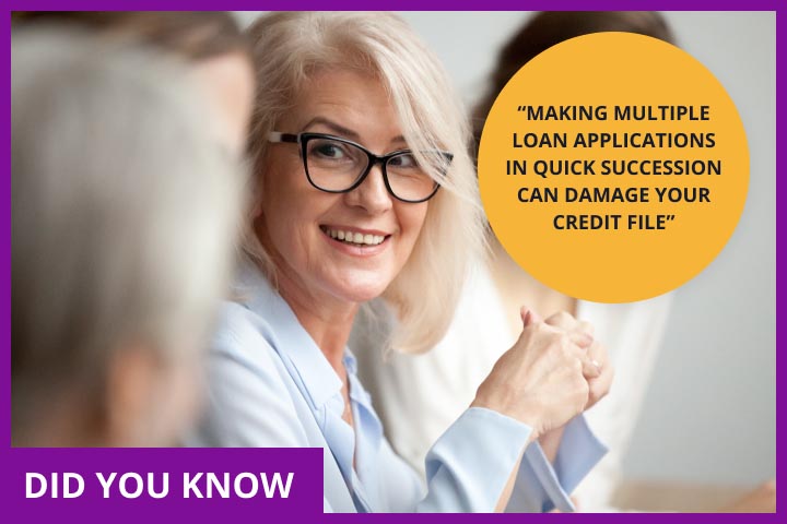 CashLady explaining how multiple loan applications can damage your credit file