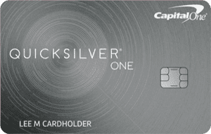 Credit Card logo for Capital One QuicksilverOne Cash Rewards Credit Card
