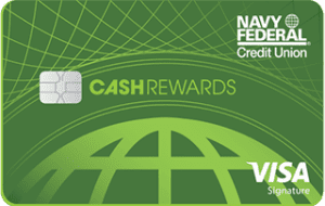 Credit Card logo for Navy Federal Credit Union Visa Signature cashRewards Card