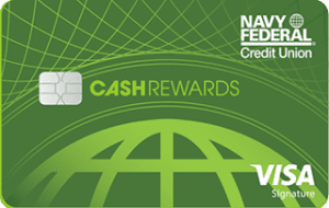 Credit Card logo for Navy Federal Credit Union cashRewards World Mastercard®