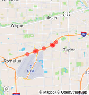 DTW: I-94 Between Viking Road and Telegraph Road