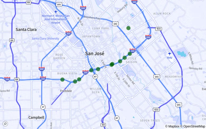 San Jose map