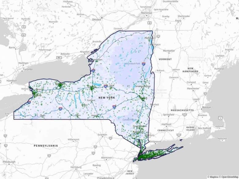 New York Deadly Road Maps