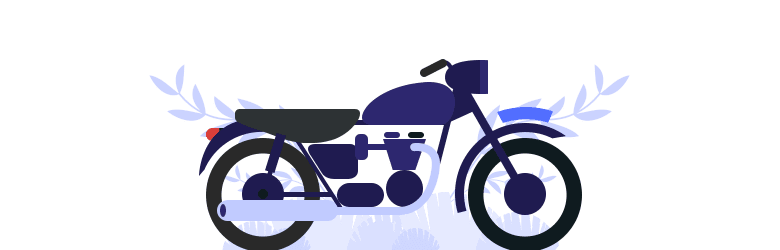 An illustration of a standard motorcycle.