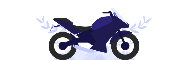 An illustration of a sport bike.