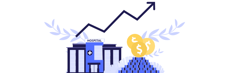 An illustrative image of healthcare costs that keep rising.