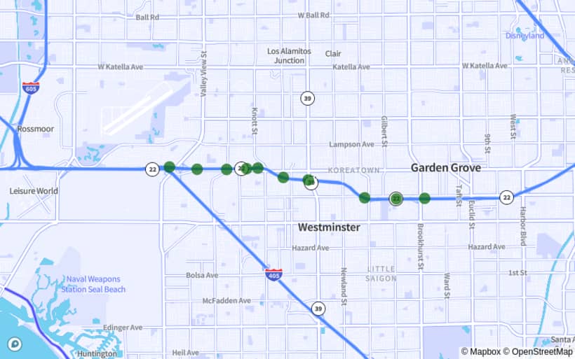 Garden Grove map