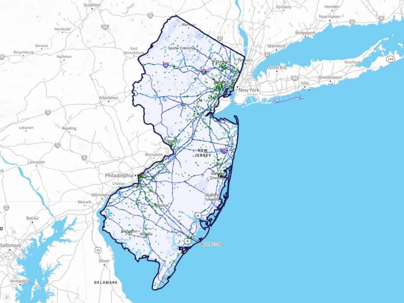 New Jersey Deadly Road Maps