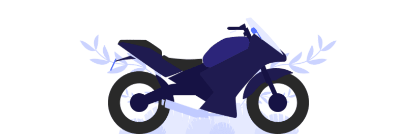 An illustration of a sport bike.