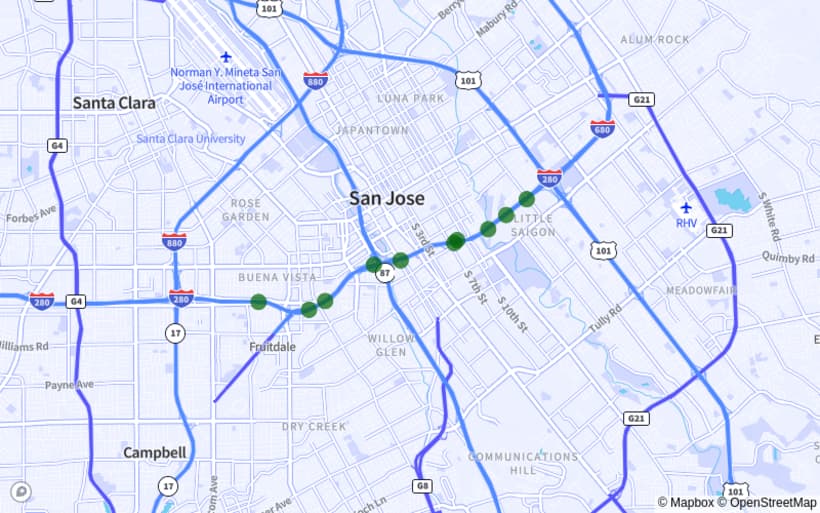 San Jose map