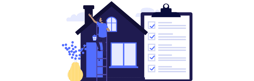 An illustrative image of a list of home upgrades that add the most value.