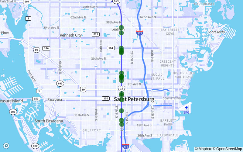 US-19 from Queensboro Avenue South to 54th Avenue North