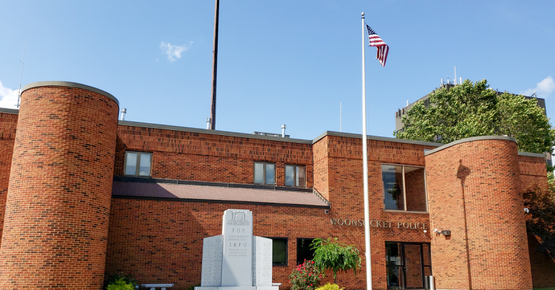 Police headquarters in Woonsocket, Rhode Island