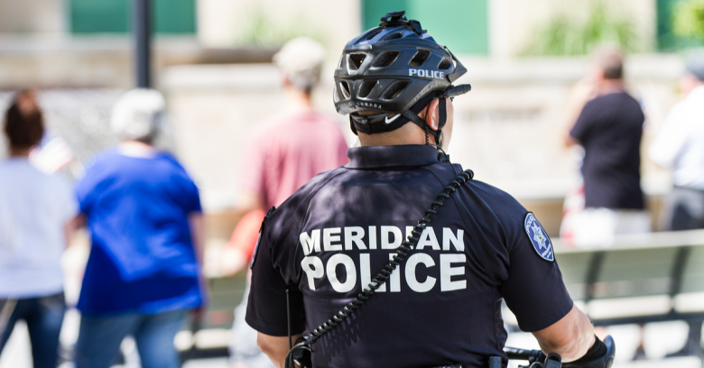 A law enforcement officer in Meridian, Idaho
