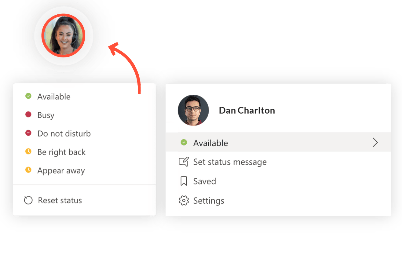 Microsoft Teams Status banner