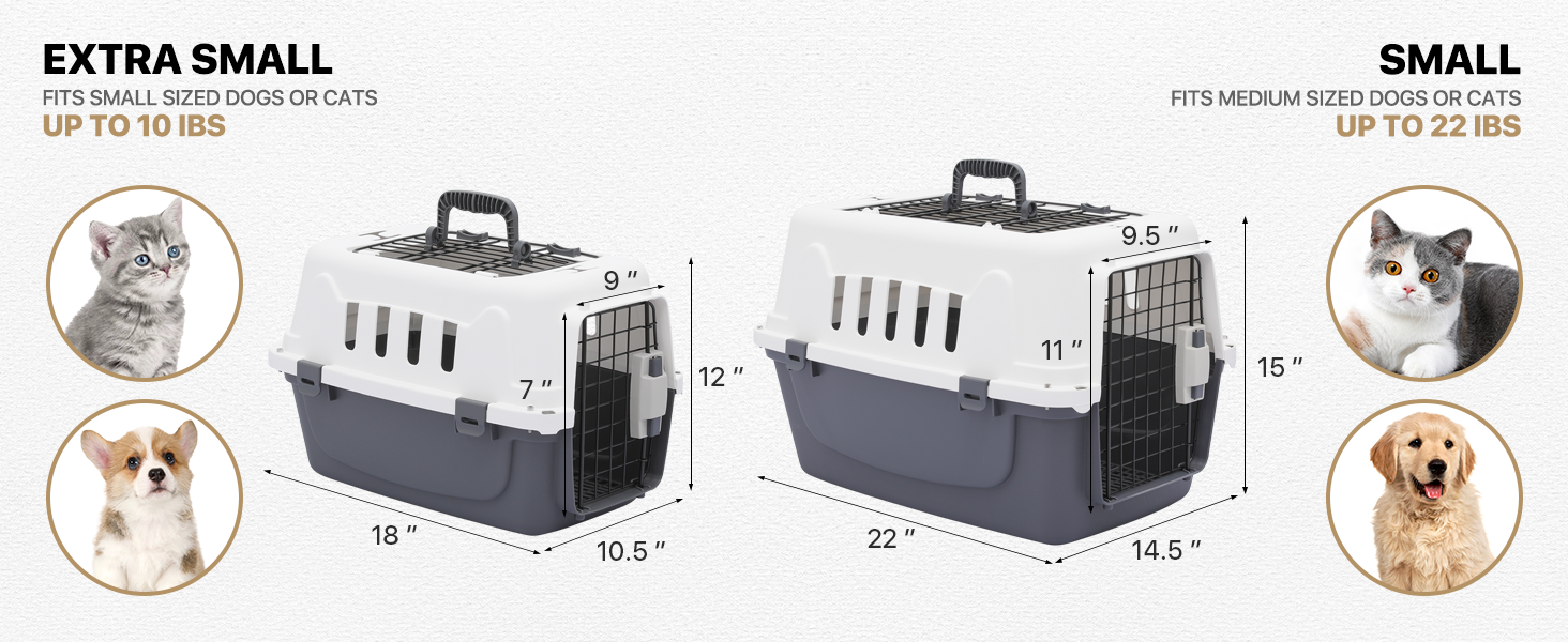 ANGELES HOME 32 1/2 in. x 23 in. Portable Folding Pet Carrier with 4  Lockable Wheels for Cat and Small Dog M10043PV8 - The Home Depot
