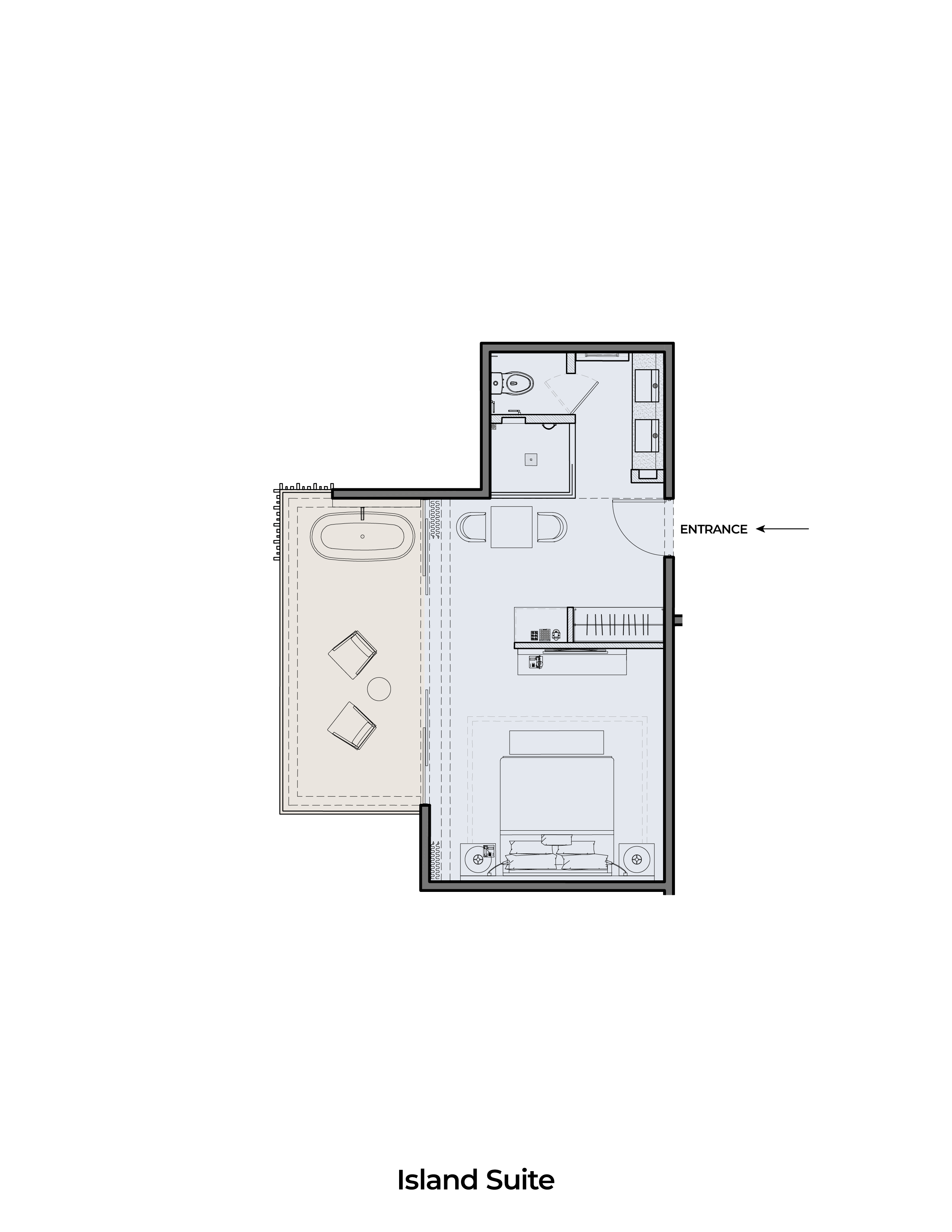 Island Suite Floor Plan