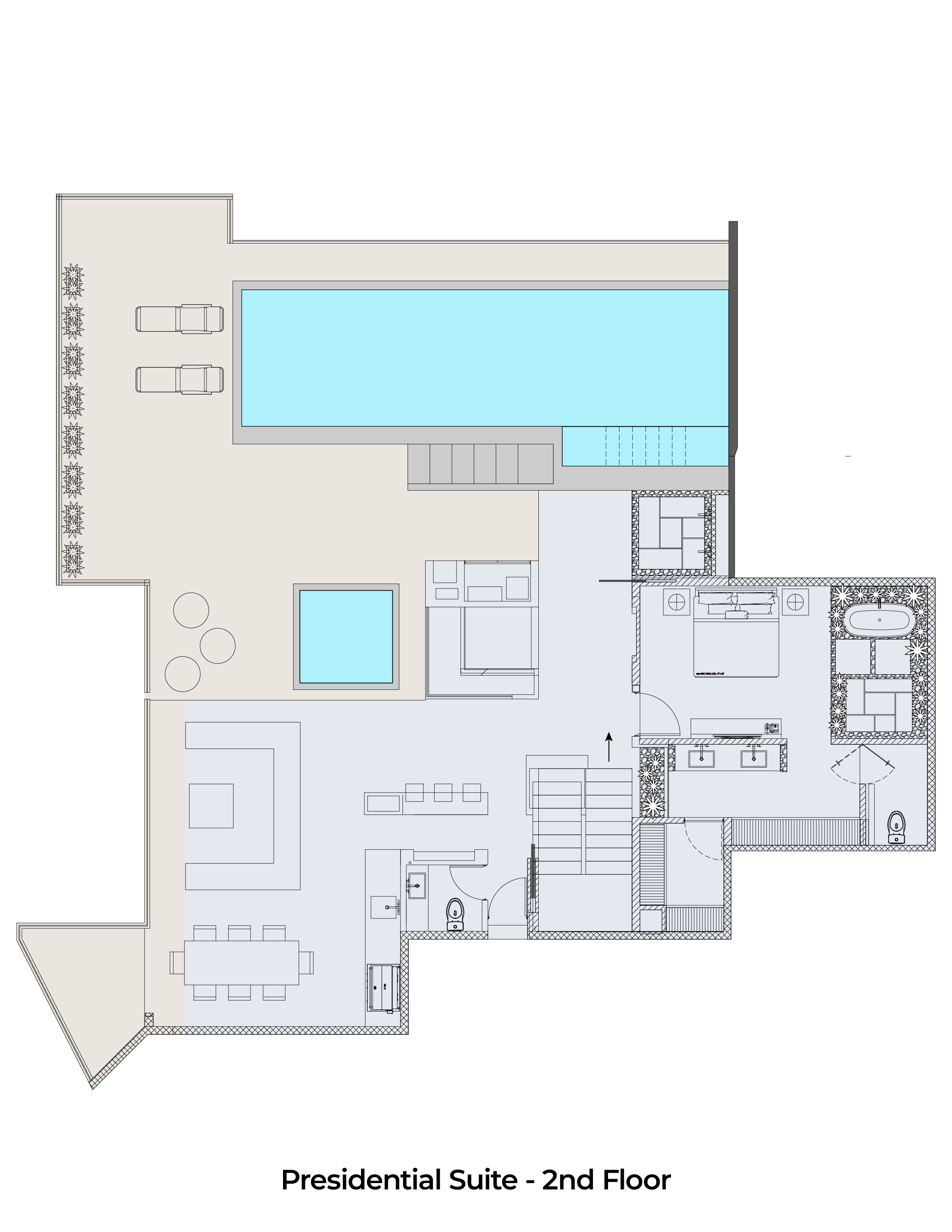 Presidential Suite Floor Plan - 2nd Floor
