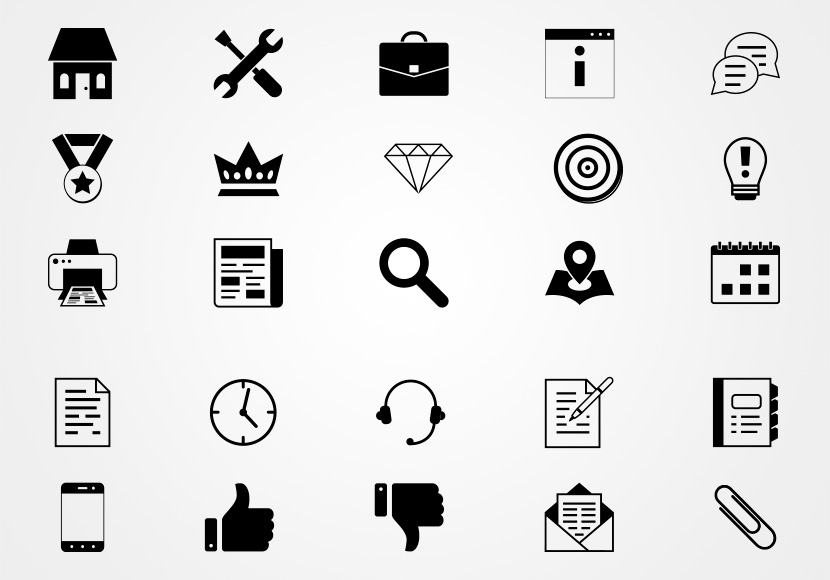 Iconos de Negocios en Vectores Gratis | Pack de Iconos