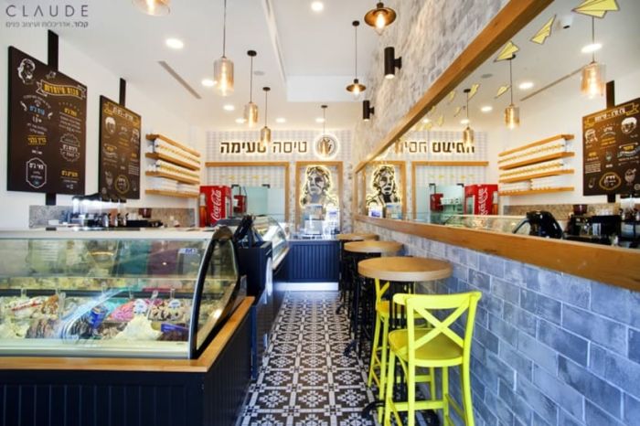 עיצוב גלידרייה