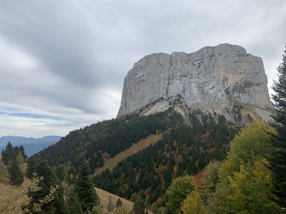 L'imposant Mont Aiguille, une des sept merveilles du Dauphiné.