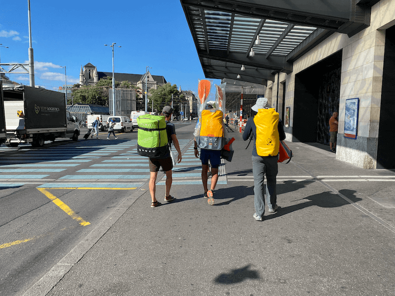 arrivée à la gare de Genève