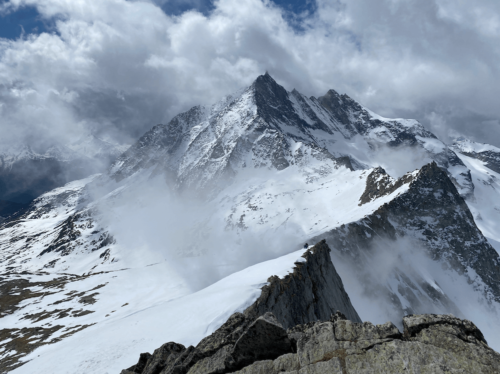 Vue vers le sud depuis le sommet de la Pointe de l'Observatoire