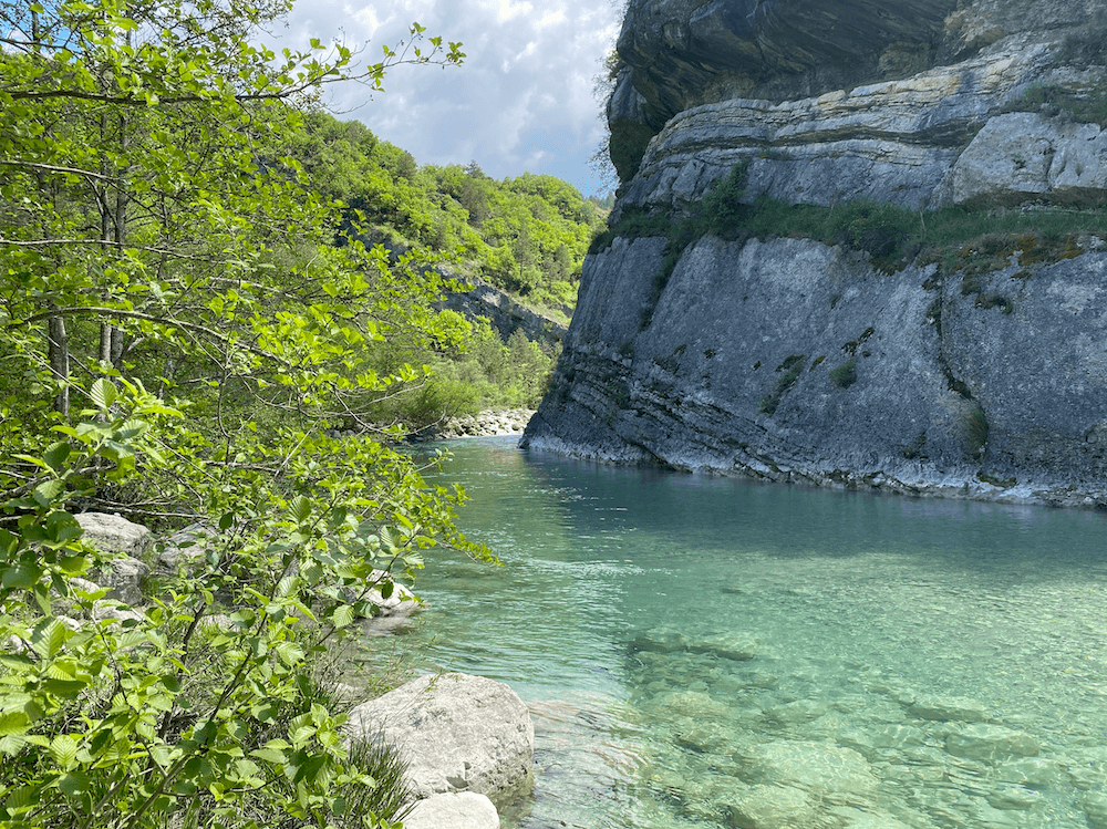 La Roanne, en contrebas de St-Benoit-en-Diois