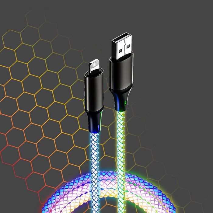 CABLE LUMINEUX MY WAY USB A - LIGHTNING - Couleur Standard
