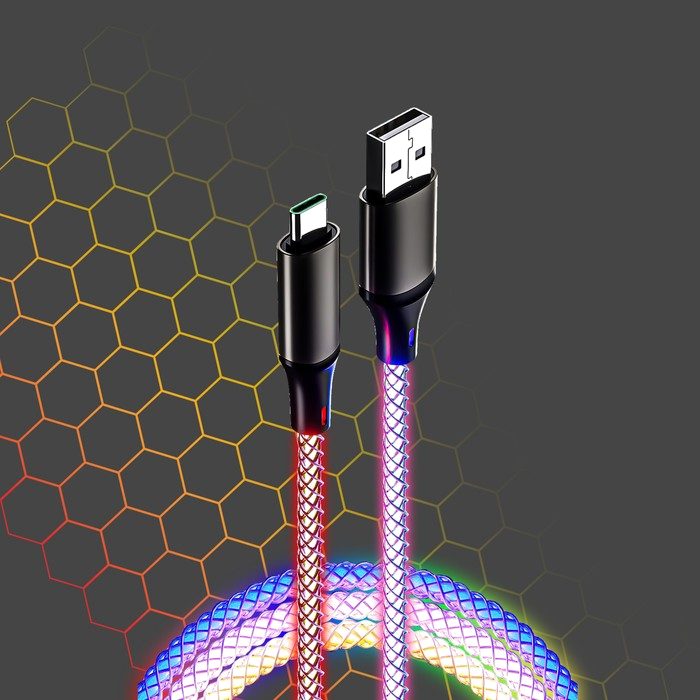 CABLE LUMINEUX MY WAY USB A - USB C - Couleur Standard