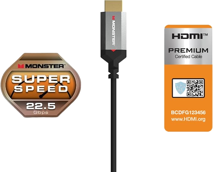 MONSTER CABLE HDMI ESSENTIAL 4K 1M8 - Couleur Standard