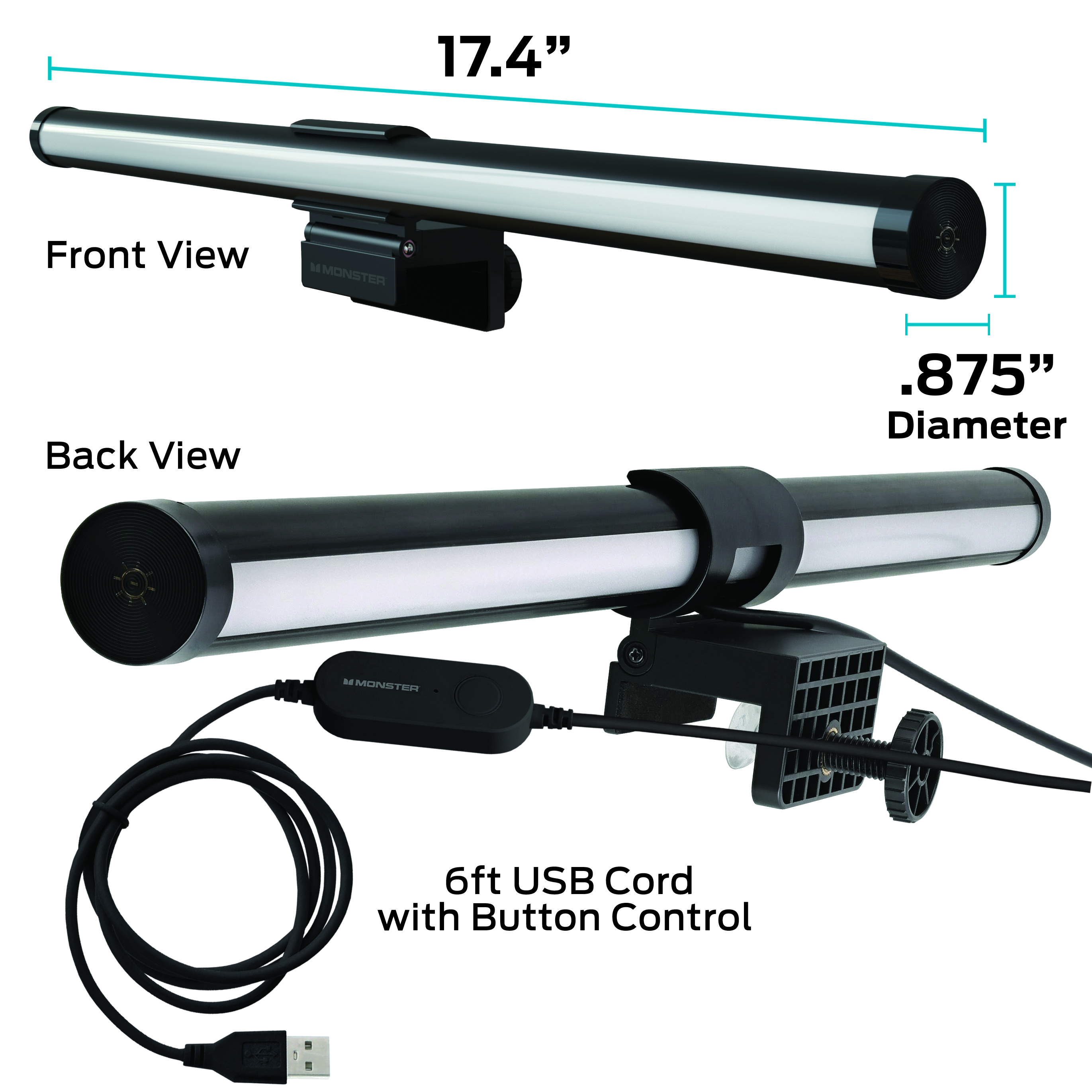 MONSTER ILLUMINESCENCE DUO + SOUND REACTIVE MONIT LIGHT - Couleur Or