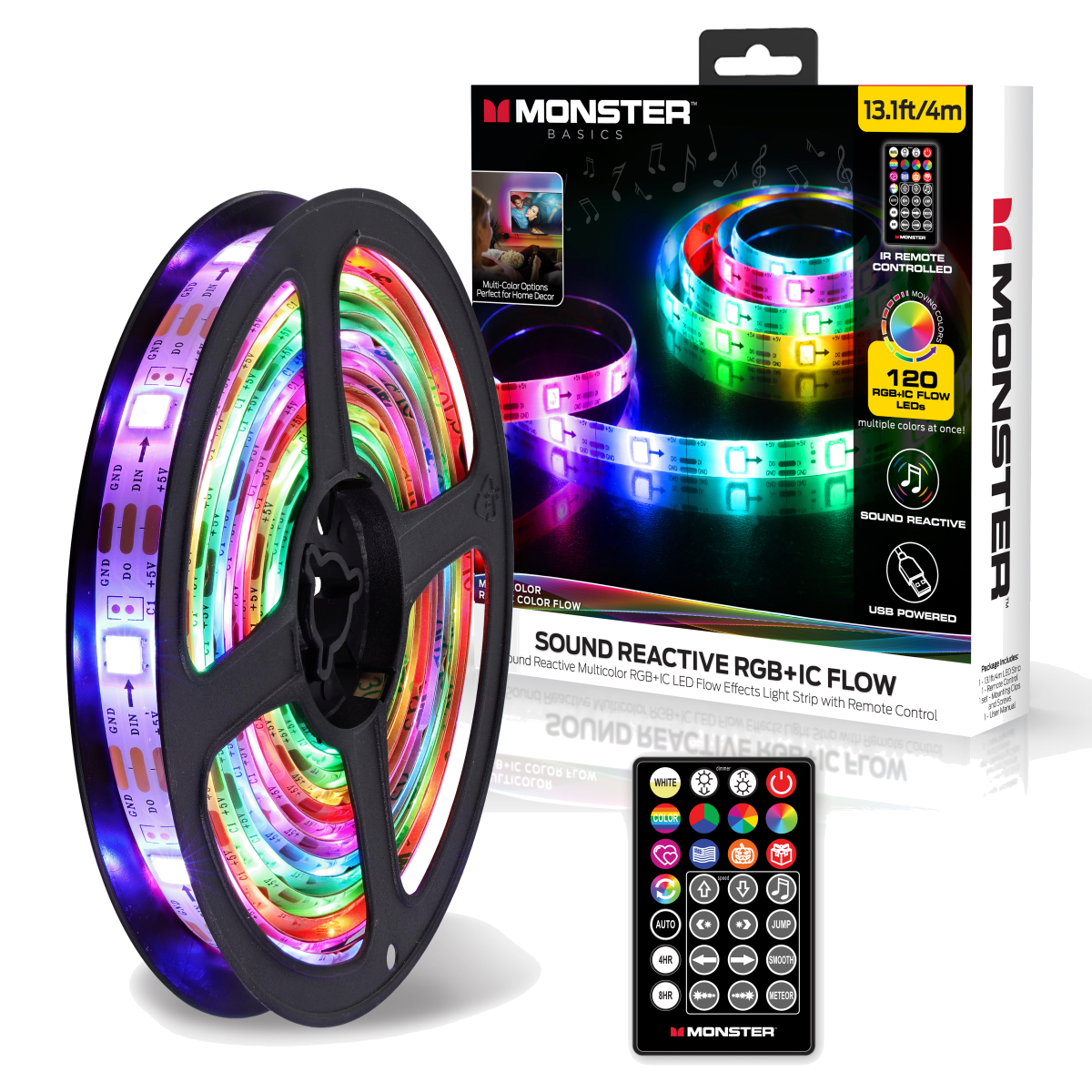 MONSTER ILLUMINESCENCE BASIC LIGHTSTRIP 2M MULTICOL SOUND FLOW INT