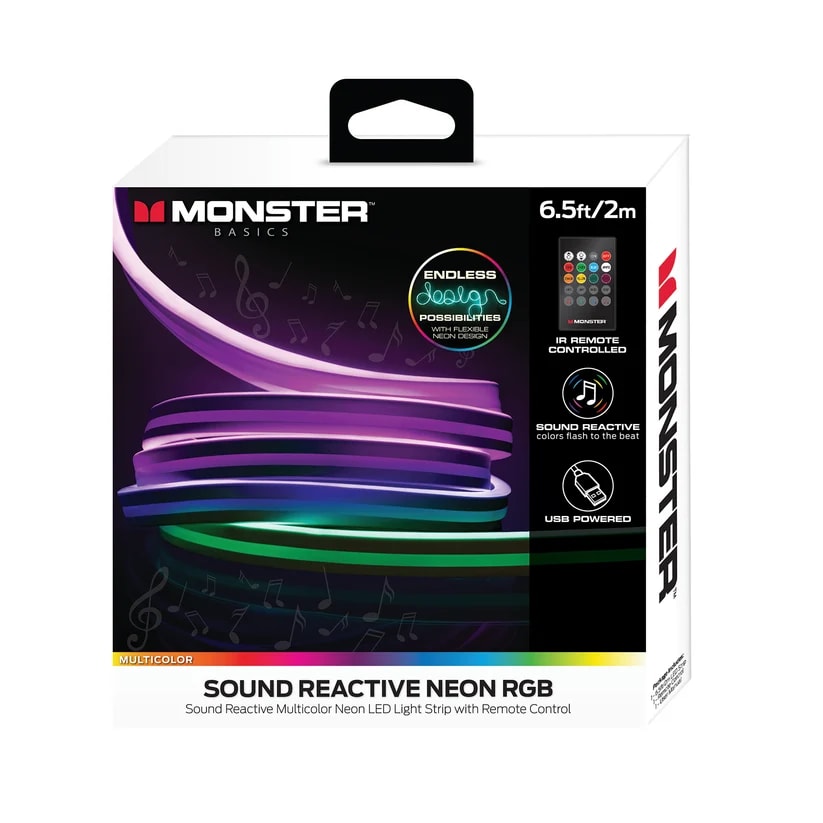 MONSTER ILLUMINESCENCE BASIC LIGHTSTRIP 2M NEON RGB SOUND REACTIVE INT
