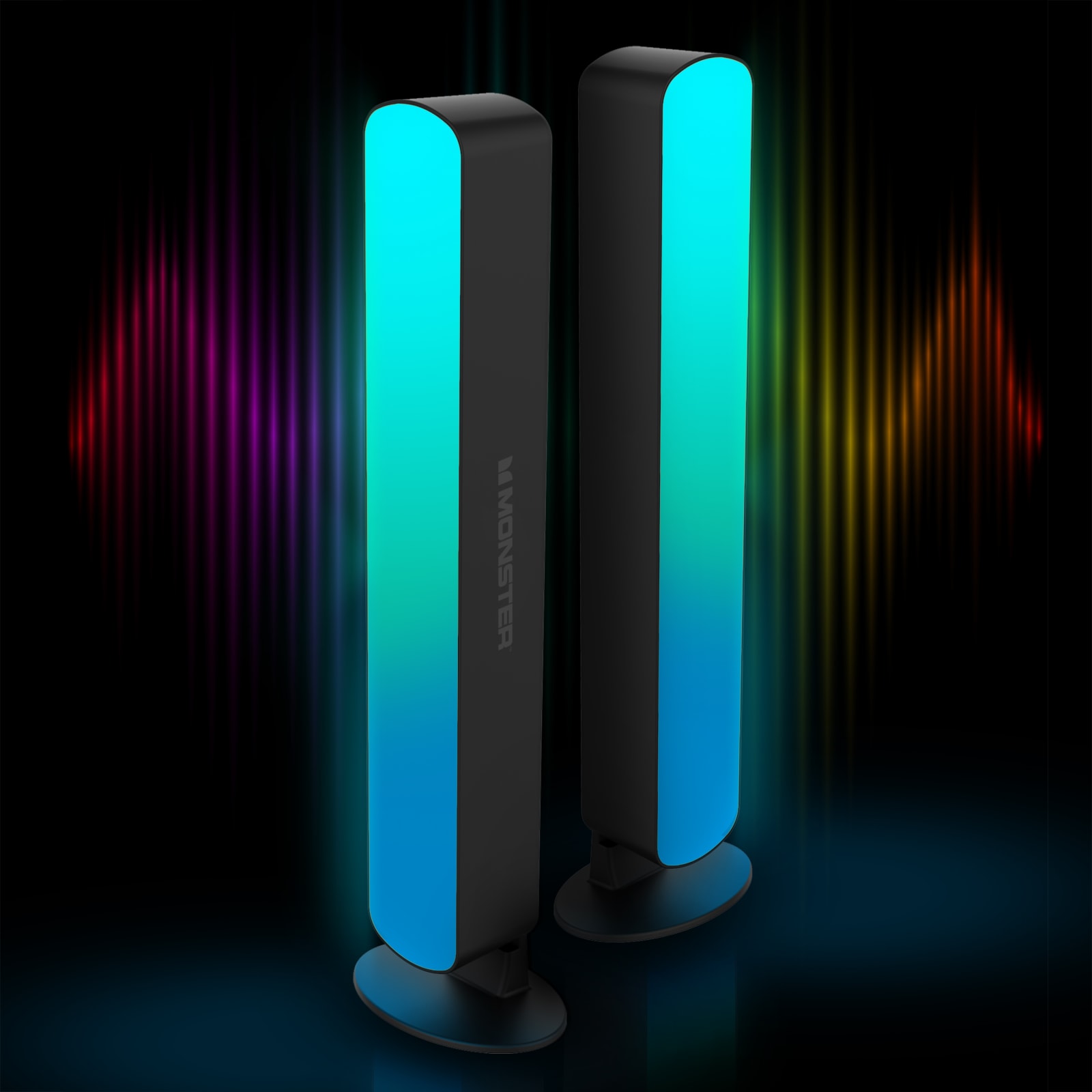MONSTER ILLUMINESCENCE BASIC LED LIGHT BAR PAIR RGB INT - Couleur Standard