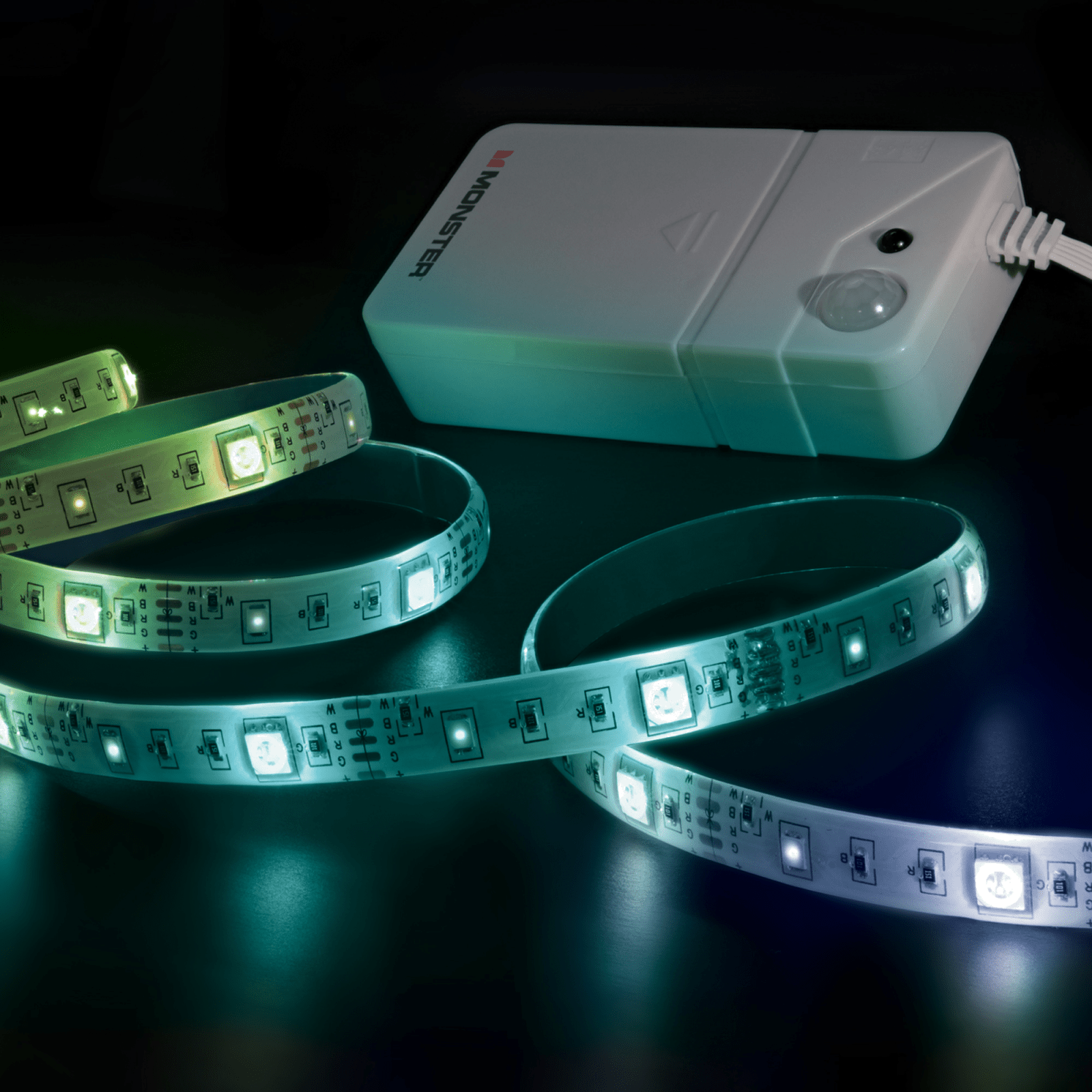 MONSTER ILLUMINESCENCE BASIC LIGHTSTRIP 2M MOTION REACTIVE PILES INT - Couleur Standard