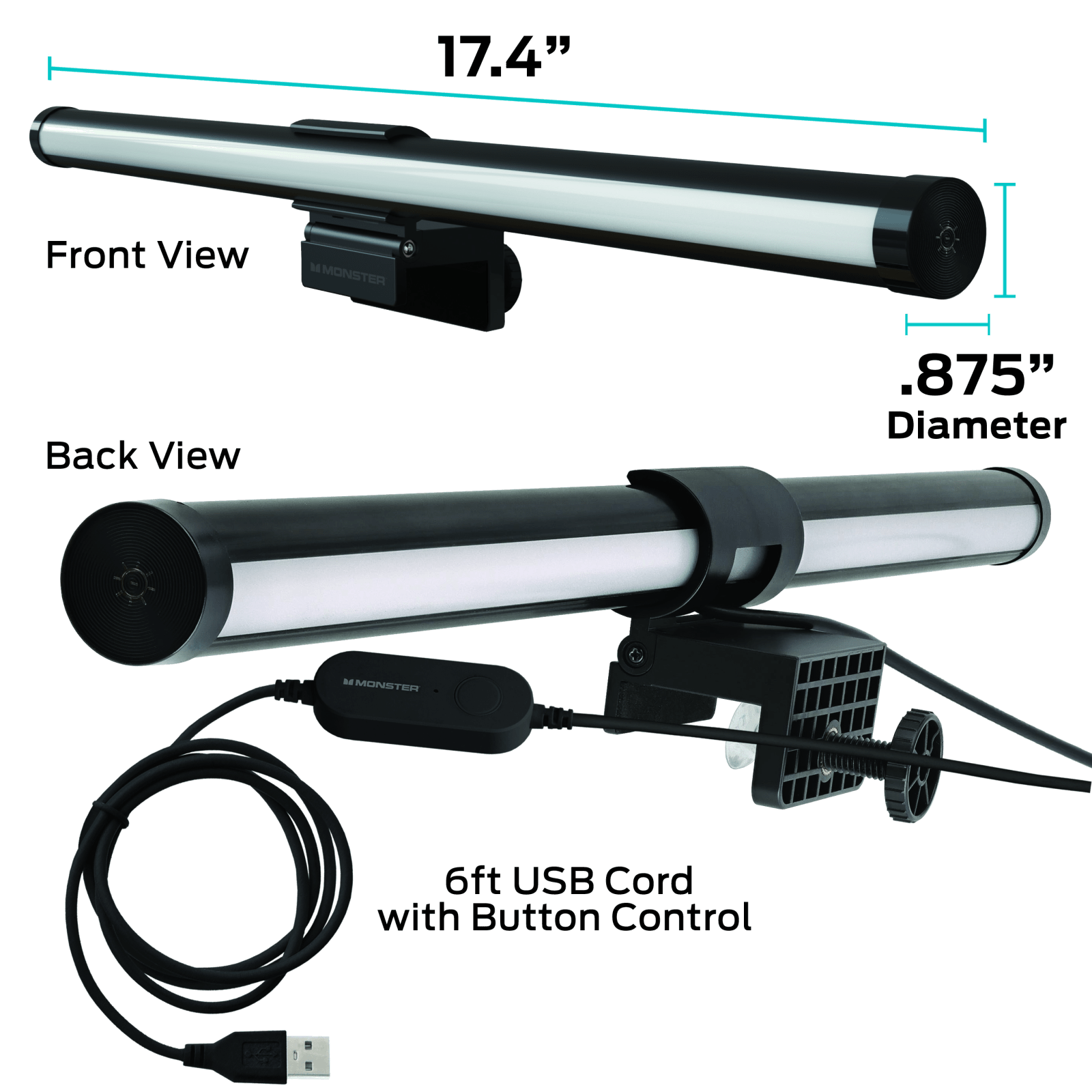 MONSTER ILLUMINESCENCE DUO + SOUND REACTIVE MONIT LIGHT - Couleur Or