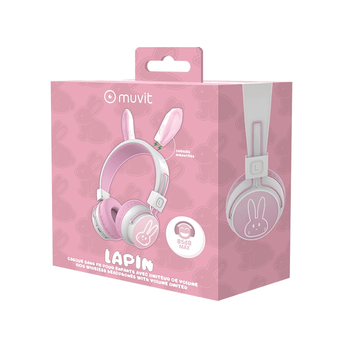 CASQUE SANS FILS ENFANTS MUVIT LAPIN - Couleur Standard
