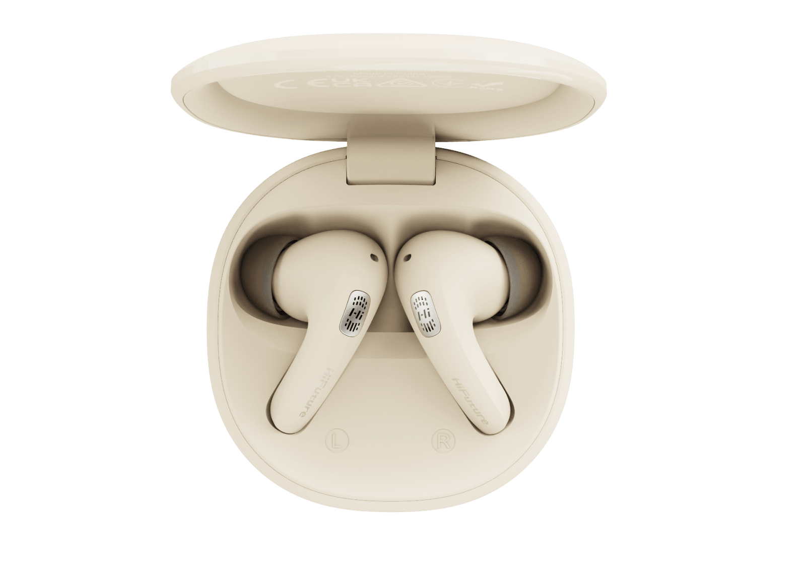ECOUTEUR HIFUTURE FLYBUDS 4 ANC CHAUD - Couleur Beige
