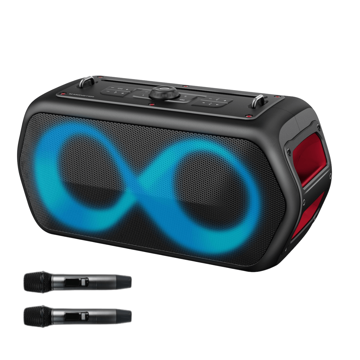 MONSTER ENCEINTE PARTY MUSIC BOX GO + 2 MICRO - Couleur Standard