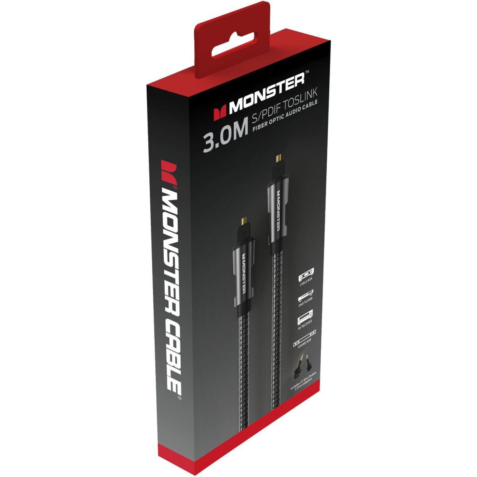 MONSTER CABLE ESSENTIAL FIBRE OPTIQUE 3M - Couleur Standard