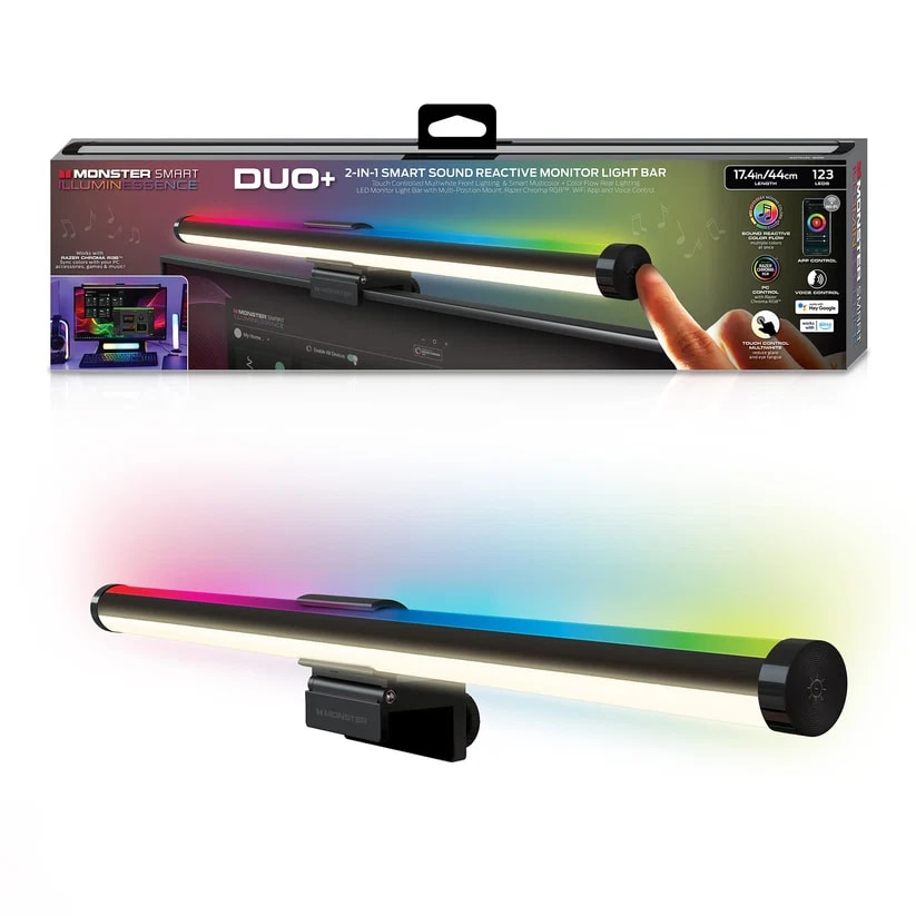 MONSTER ILLUMINESCENCE DUO + SOUND REACTIVE MONIT LIGHT