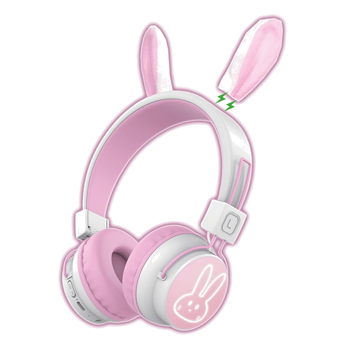 CASQUE SANS FILS ENFANTS MUVIT LAPIN - Couleur Standard