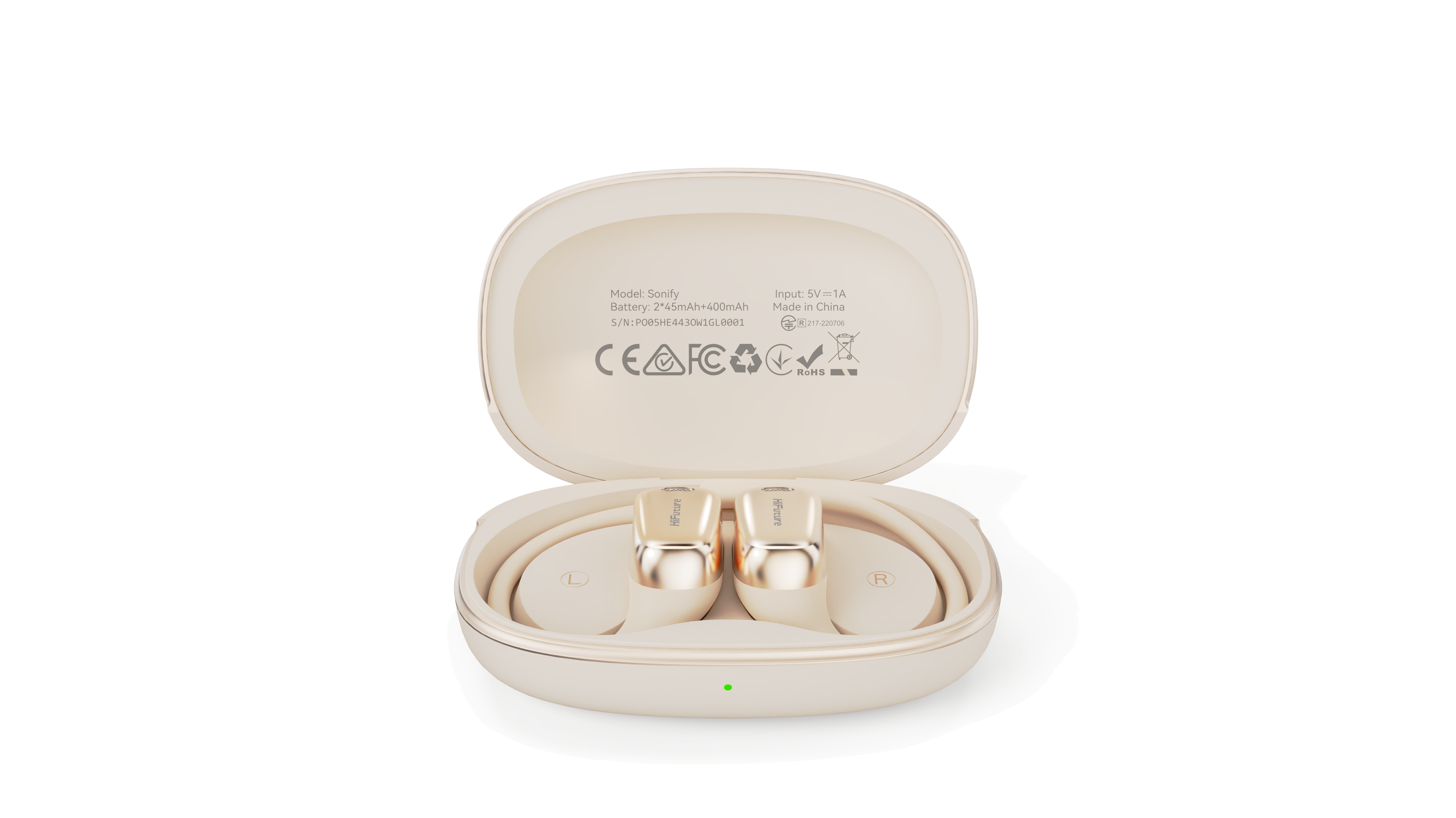 ECOUTEUR HIFUTURE SONIFY - Couleur Champagne