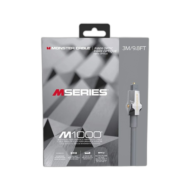 MONSTER CABLE ESSENTIAL FIBRE OPTIQUE 3M - Couleur Standard
